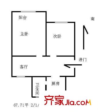 巨東小區(qū)戶型圖戶型圖 2室1廳1衛(wèi)1廚