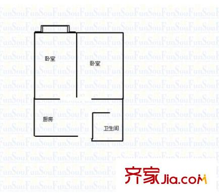 巨東小區(qū)戶型圖戶型圖 2室1衛(wèi)1廚