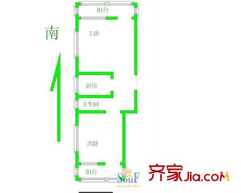 巨東小區(qū)戶型圖戶型圖 2室1衛(wèi)1廚