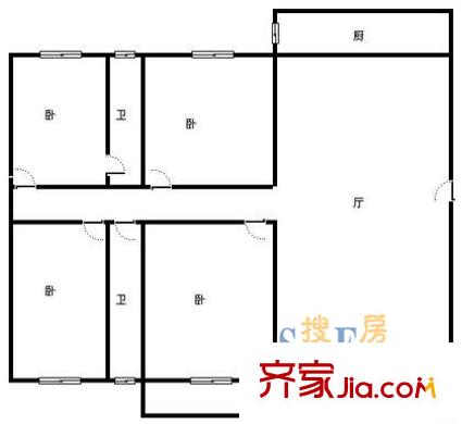 上海 银鑫公寓 户型图
