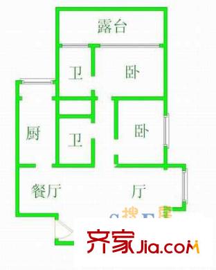 上海 银鑫公寓 户型图