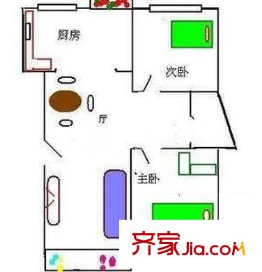 上海 東八公寓 戶型圖