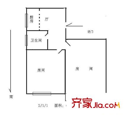 巨東小區(qū)戶型圖戶型圖 2室1廳1衛(wèi)1廚