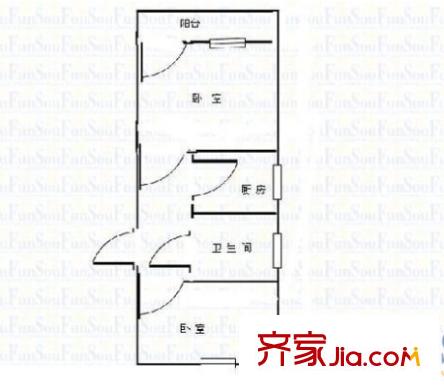 巨東小區(qū)戶型圖戶型圖 2室1衛(wèi)1廚