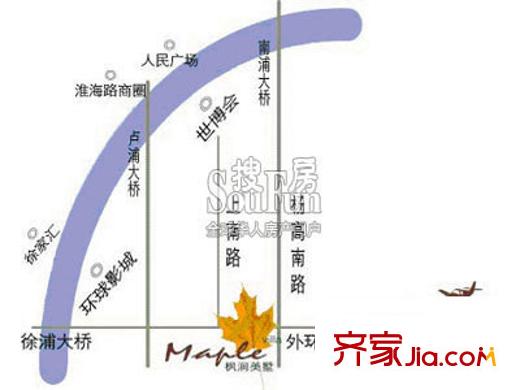 楓澗美墅交通圖