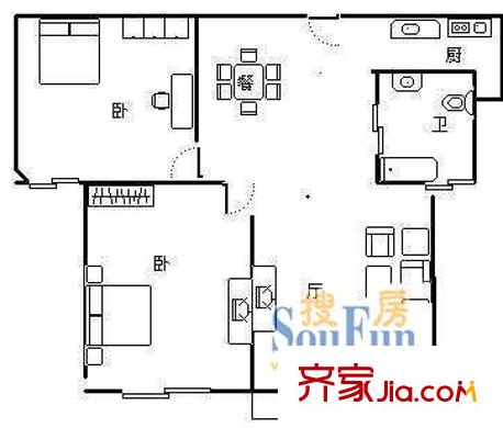 上海 康定大楼 户型图