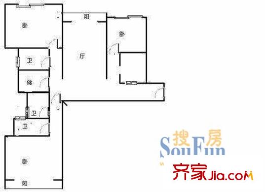 上海 康定大楼 户型图