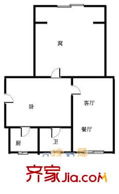 上海 凌一小區(qū)2室 戶型圖