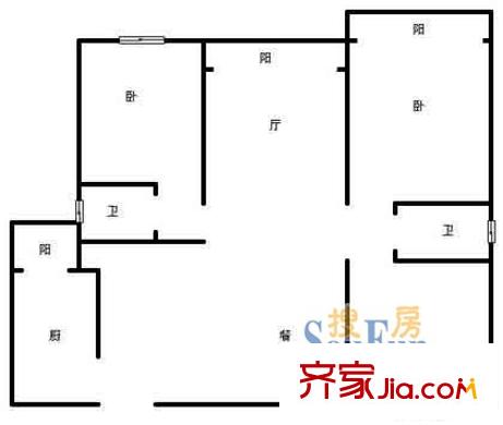 上海 志豪公寓 戶型圖