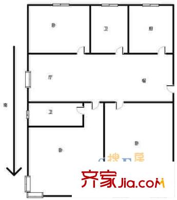 上海 志豪公寓 戶型圖