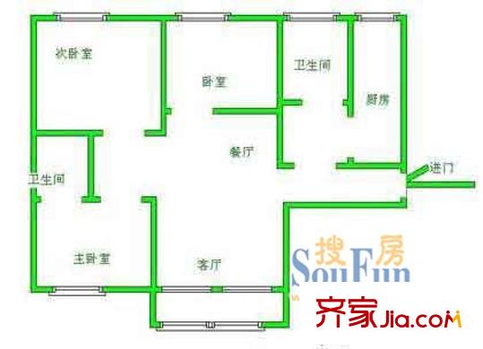 上海 志豪公寓 戶型圖