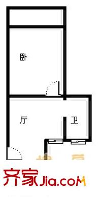 碧海現(xiàn)代苑 1室 戶型圖