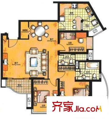 武定大厦户型图户型图 2室1厅1卫1厨