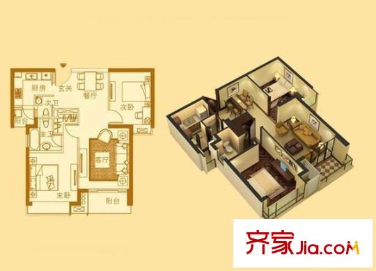 珊瑚苑 4室 户型图