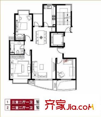 珊瑚苑 4室 户型图