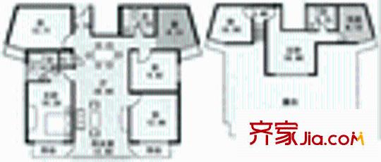 志豪公寓戶型圖5室3廳3衛(wèi)1廚