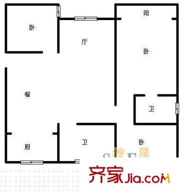 上海 志豪公寓 戶型圖