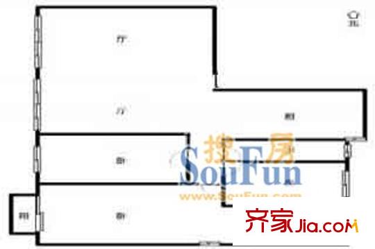 上海 华山花园 户型图