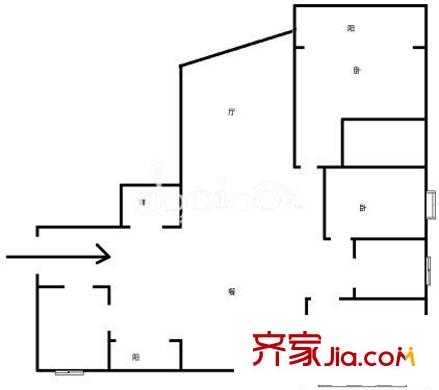 茂盛大厦 3室 户型图