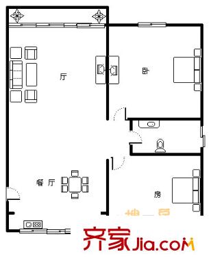 上海 德阳花苑 户型图