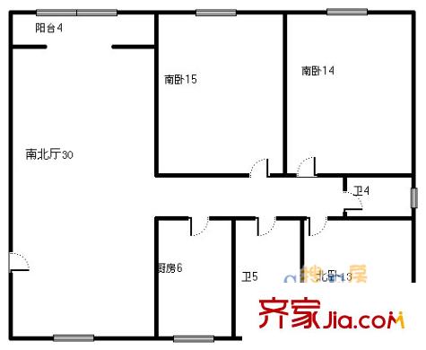 上海 德阳花苑 户型图