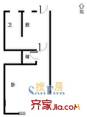 上海 振华公寓 户型图