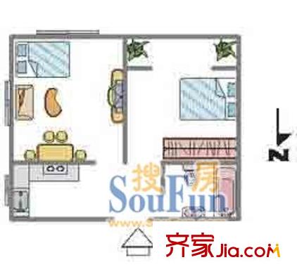 上海 振华公寓 户型图