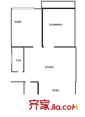 天申综合小区 3室 户型图