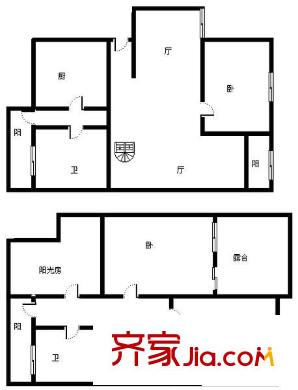 品誠苑 4室 戶型圖