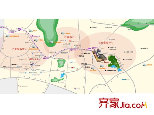 飞晟文汇广场交通图