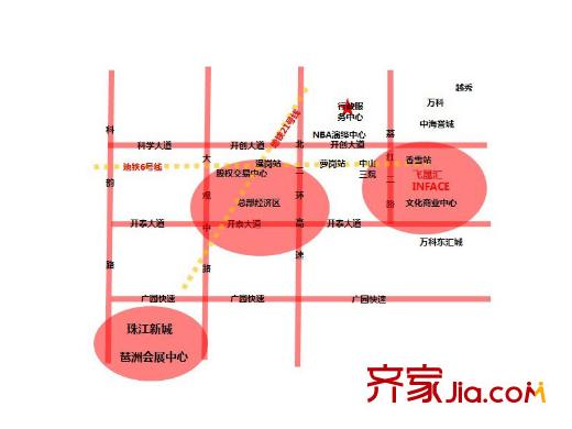 飞晟文汇广场交通图