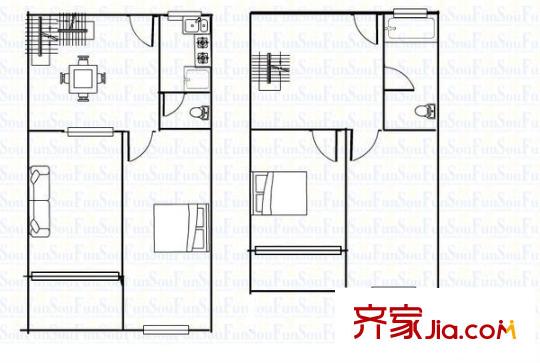 保利白云山庄户型图4室2厅户型图 4室2厅2卫1厨