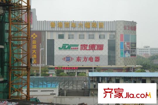 雅居乐七里海配套图与项目一路之隔的商场