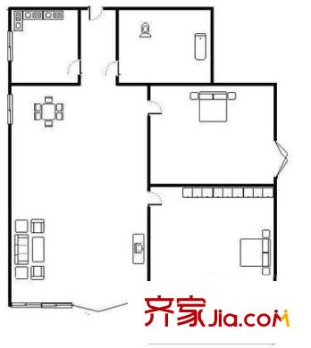 金竹花園 戶型圖1
