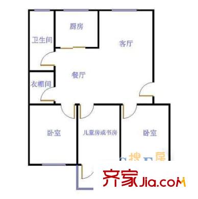 深圳 中深花園 戶型圖3