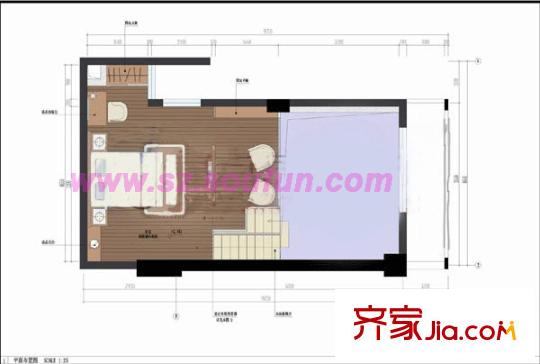 弘都世纪公寓户型图7 1室
