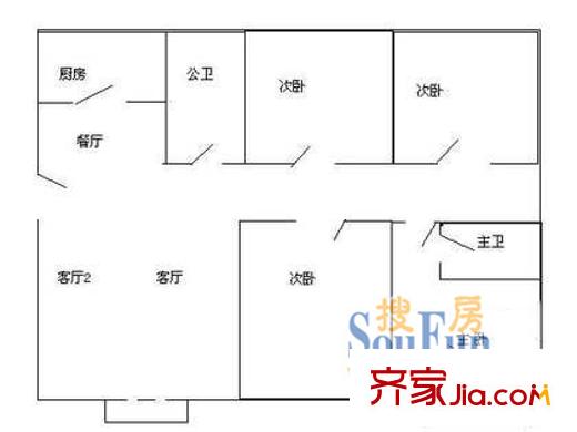 怡庭园 户型图3
