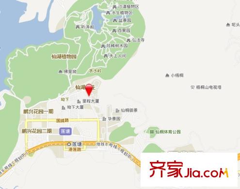 翠榕花園交通圖
