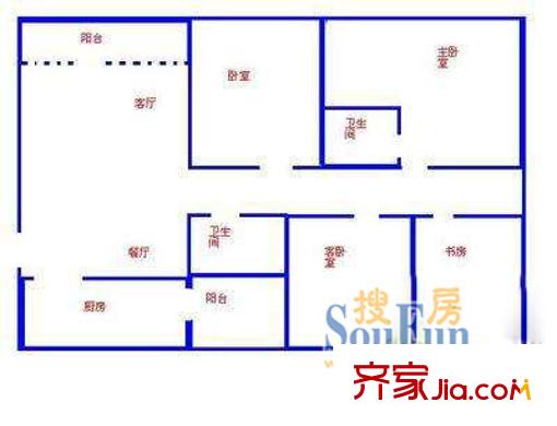 深圳 翠榕花園 戶型圖3