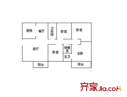 怡庭园 4室 户型图