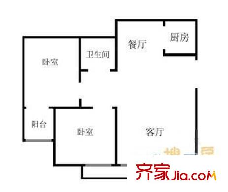 深圳 荔景大廈 二居室 二房二廳一衛(wèi)
