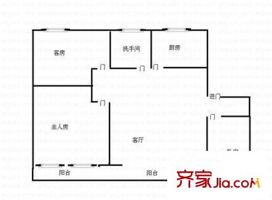 世界花园樱花居 3室 户型图