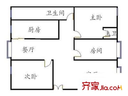 世界花园樱花居 3室 户型图