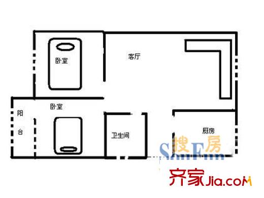 深圳 荔花村 戶型圖3