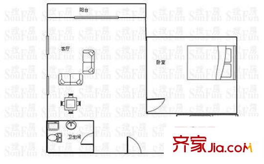 福满园 6室 户型图