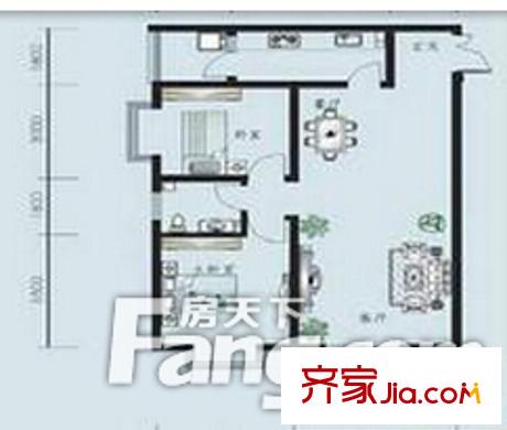 深圳 海寶閣 2房戶型圖