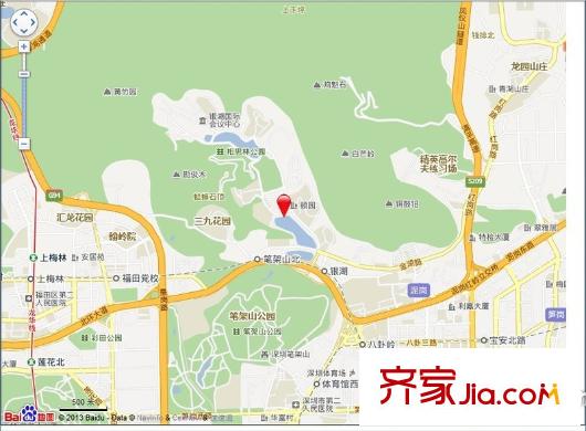 金湖花園B區(qū)交通圖