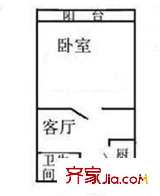 深圳 堪察大院 1房戶型圖