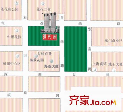 現(xiàn)代苑交通圖