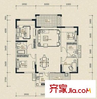 現(xiàn)代苑 0室 戶型圖